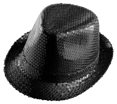 Produktbild von W WIDMANN MILANO Pailletten Fedora, 70er Jahre Hut, glitzernd, Karneval