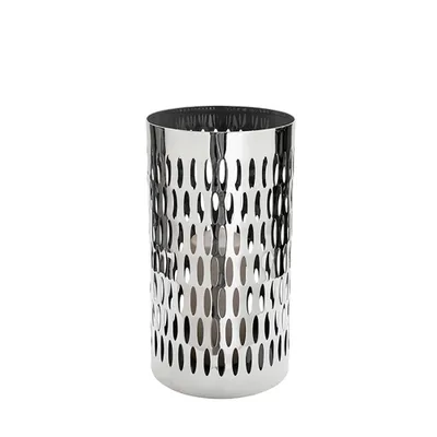 Produktbild von FINK Windlicht Palmina - silber - H. 25cm x B. 16cm x D. 16cm