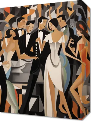 Obrázok produktu pre Obraz 30x40cm Loptka v štýle Art Deco