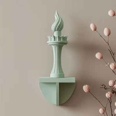 3D-gedruckte Freiheitsfackel-Wanddekoration – Decords, Produktansicht 1