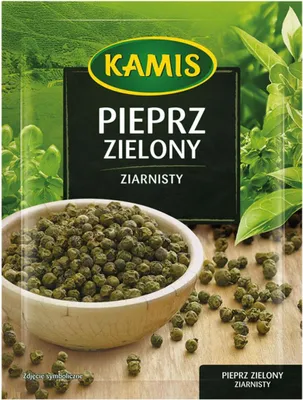Zdjęcie produktu dla Kamis Pieprz Zielony Ziarnisty 12 G