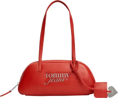 Produktbild von Tommy Jeans Damen Schultertasche Bold mit Anhänger, Rot (Arizona Red), Einheitsgröße