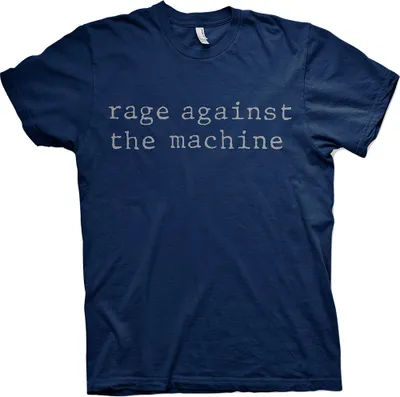 Produktbild von Rage Against The Machine Original Logo Navy Blue L T-Shirt