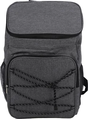 Produktbild von Kühlrucksack, Oxford-Stoff, isoliert, wasserdicht, auslaufsicher, Mittagessen mit verstellbarem Schultergurt für Camping, Angeln, Picknick, Grau