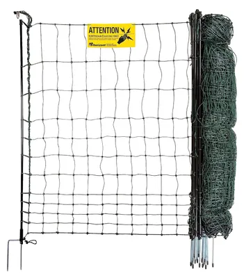 Produktbild von horizont strongLine Geflügelnetz 110 cm x 25 m – elektrifizierbar, Fiberglaspfähle