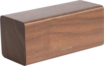 Produktbild von Karlsson - Wecker Block - Dunkles Holz - 16x7,2x7cm