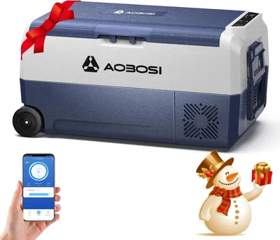 Productafbeelding van Compressor-koelbox, 36 l, koelbox auto met wifi-app-bediening, 12/24 V en 100-240 V, elektrische koelbox, tot -20 °C, voor auto, vrachtwagen, boot, ca