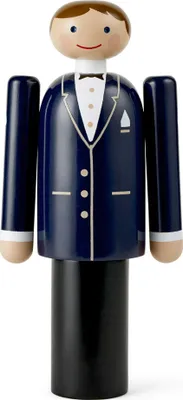 Image de Kay Bojesen - Marié H : 18 cm, bleu/noir