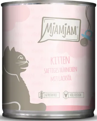 Image de Mjamjam poulet juteux avec huile de saumon - Kitten 800gx6