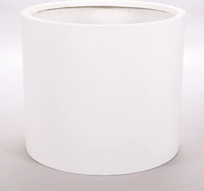 Produktbild von Elegant Einrichten | Pflanzkübel | Fiberglas | zylindrisch | D60xH50cm | perlmutt weiß.