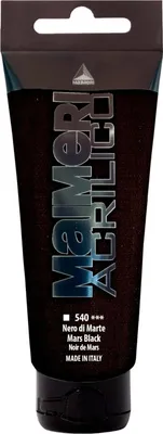 Immagine prodotto di Maimeri Acrilico Vernice Acrilica Marte Nero 540 200 ml 1 pezzo
