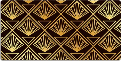 Produktbild von Schreibtischmatte Tischunterlage 100x50 cm Mauspad - Art Deco-Stil
