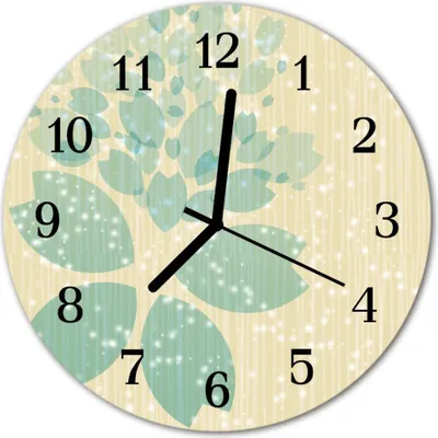 Produktbild von Glasuhr Wanduhr Küchenuhr Echt-Glas 30fi cm Abstrakt blau