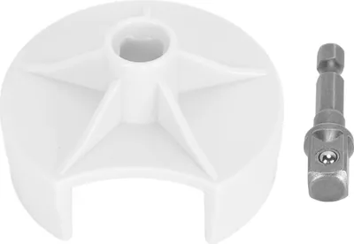 Immagine prodotto di Adattatore per macchina da maglieria Maglia rapida intercambiabile uncinetto con punta esagonale ago fai da te trapano connessione Bianco bianco