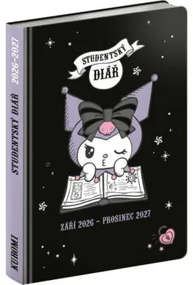 Productafbeelding van NOTIQUE Studentenagenda Kuromi (september 2026 – december 2027), 9,8 x 14,5 cm