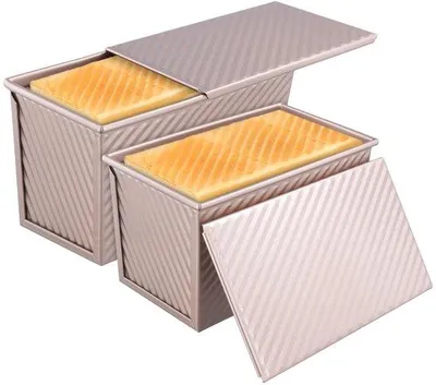 Productafbeelding van Set van 2 Toast Brood Bakvormen - Diverse Afmetingen