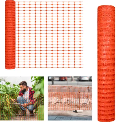 Obrázok produktu pre LZQ Výstražná sieť 1m x 30 m Bezpečnostná sieť Catch Net Stavebný plot Wildlife Fence Plastový plot Sheep Fence Dog Fence Poultry Net Orange
