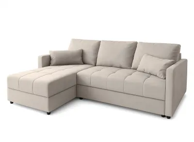 Produktbild von AX LIVING Beiges Ecksofa Klein mit Schlaffunktion Dolceo PIK L 226 cm
