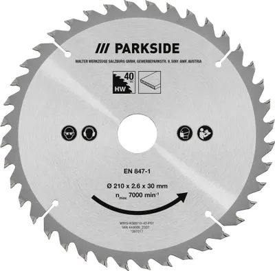 Obrázok produktu pre Sady pílových kotúčov PARKSIDE® (sada pílových kotúčov Ø 210 mm, 3 ks)