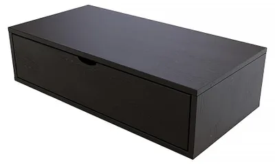 Productafbeelding van Opbergkubus van hout, 100x50 cm + lade - zwart
