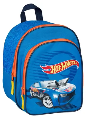 Produktbild von Kindergartenrucksack Hot Wheels Auto - Rucksack 2 Fächer Jungen blau