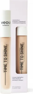 Image de Veoli Botanica TIME TO SHINE Crème illuminateur à la vitamine E et au collagène végétal, 10 ml