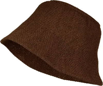 Produktbild von styleBREAKER Damen Papierstroh Sonnenhut | faltbarer Fischerhut | leichter Bucket Hat mit Schweißband | Sommerhut mit Krempe als Sonnenschutz für Outdoor Strand Freizeit