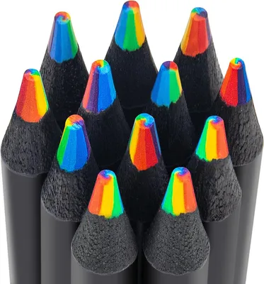 Produktbild von Regenbogenstift 12 Stück, 7 in 1 Farben, Mehrfarbiger Buntstifte