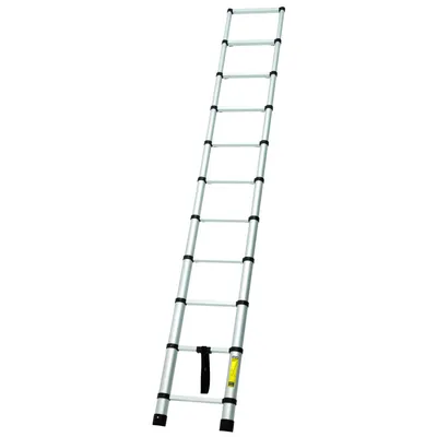 Immagine prodotto di Scala telescopica in alluminio 10 gradini estensibili fino a 3,18 metri carico massimo 150 kg