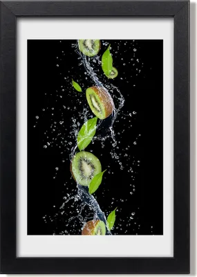 Produktbild von Bild 20x30 MDF-Rahmen, Wandkunst Kiwi