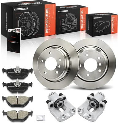 Produktbild von Frankberg 2x Bremssattel+2x Bremsscheiben+4x Bremsbeläge Hinten für BMW 5er Touring E39 1997-2004