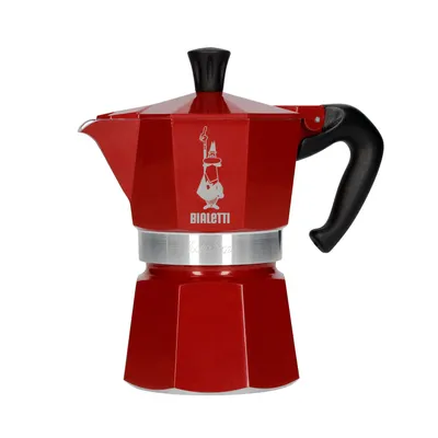 Produktbild von Bialetti Morocco Moka Express, Türkische Kaffeemaschine, 0,13 l, Gemahlener Kaffee, Rot