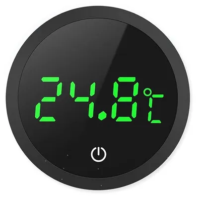 Produktbild von Kleiner digitaler Temperaturfühler für Aquarien – LED-Berührungsdisplay, 0–60°C, selbstklebend – passend für Süßwasser und Salzwasser
