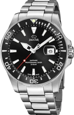 Produktbild von Jaguar J860/D PRO DIVER Uhr Herrenuhr Edelstahl Datum silber