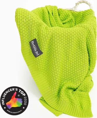 Obrázok produktu pre Bellochi detská deka - 100% bambus - mäkká - 100x80 cm - lime