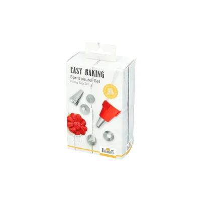 Immagine prodotto di Set di 8 sacchetti per piping - plastica - acciaio inox