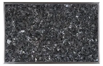 Produktbild von Einbau Granitfeld Blue Pearl in Edelstahlwanne 510 x 325 x 10 mm