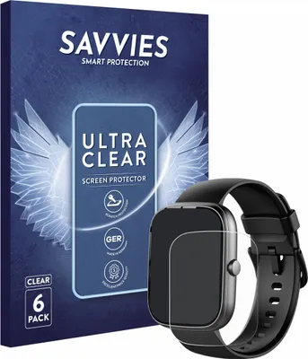 Produktbild von 6x Für Uaue T60 1.91" Schutzfolie Savvies Displayschutz Display Schutz Folie Klar Transparent