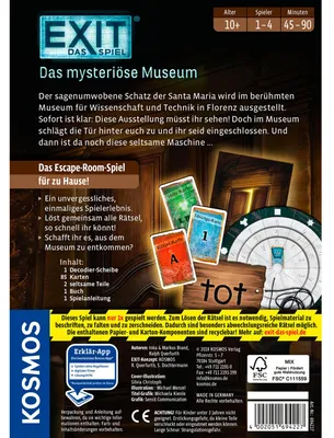 Produktbild von Kosmos EXIT- Das mysteriöse Museum