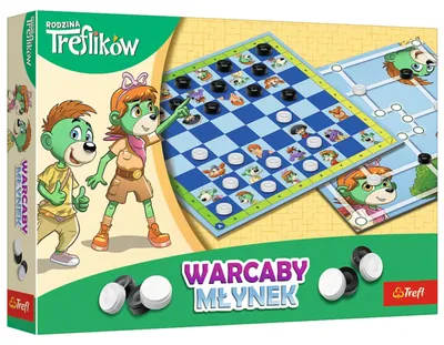 Zdjęcie produktu dla TREFL GRA Warcaby i młynek Rodzina Treflików 02658