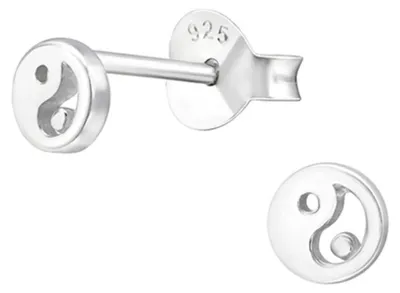 Produktbild von Yin und Yang Ohrstecker Silber