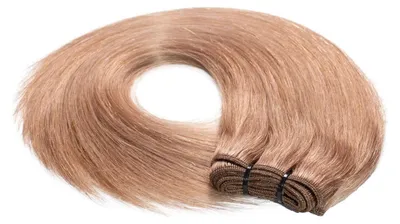 Produktbild von hair2heart Premium Echthaar Tressen zum Einnähen Extensions glatt - 60cm 50g 8/01 hellblond natur-asch