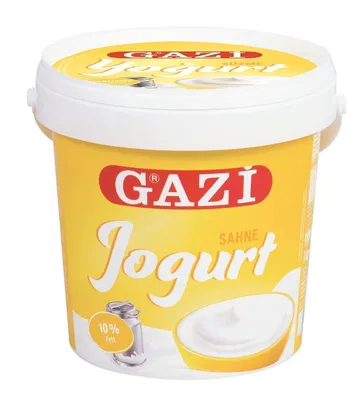 Obrázek produktu pro Jogurt Gazi Süzme 1x 1kg smetanový jogurt tuhý s 10% tuku extra krémový