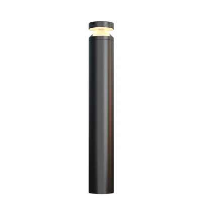 Obrázek produktu pro Hliníkový sloupek LED IP65 3000 K teplá bílá 300 lm 80 cm grafitové kulaté moderní světlo na cestu