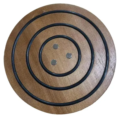 Immagine prodotto di Omgoods - Sottobicchieri rotondi in legno, resistenti al calore, per pentole