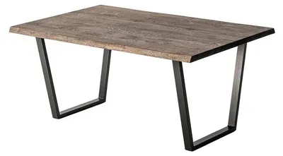 Produktbild von Moderner Couchtisch mit industriellem Design und Metallbeinen