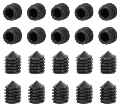 Productafbeelding van Madenschroeven M4x5mm - 40 Stuks Zwart Staal