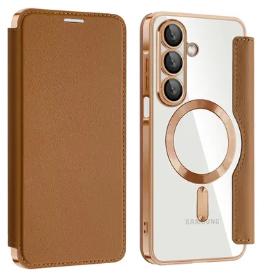 Produktbild von Techsuit – SmartMag Book Case Buchhülle für Samsung Galaxy A17 5G / A17 4G – braun
