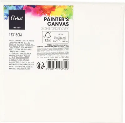 Obrázok produktu pre Maľované plátno, 15x15cm