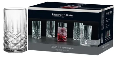 Immagine prodotto di Ritzenhoff & Breker  822045 Ritzenhoff & Breker Longdrinkglas CAPRI, 0,36 l